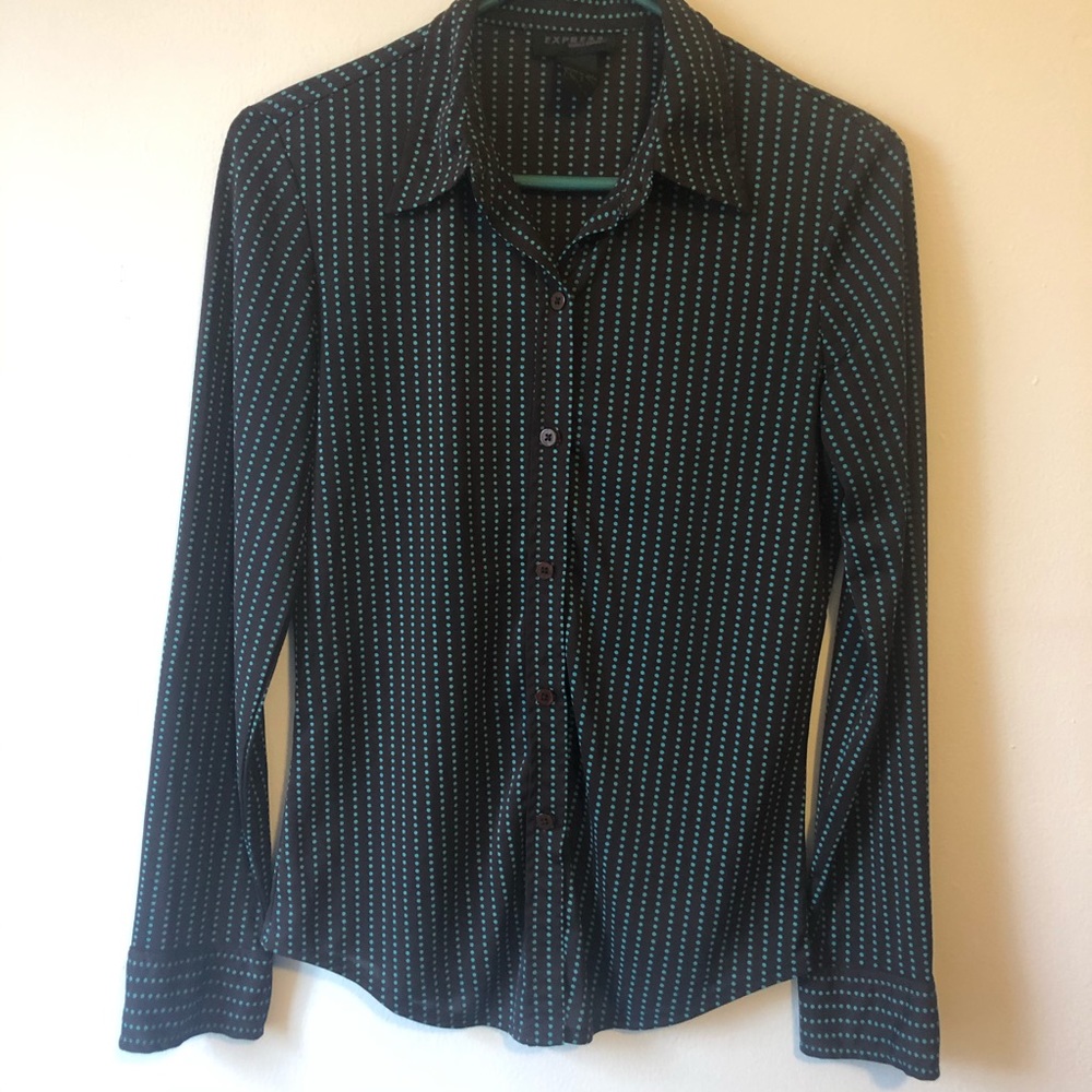 Express size small button down blouse.
